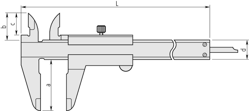 Mitutoyo Nonius Messschieber 0-150 mm, 0,02 mm, metrisch