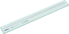 Mitutoyo Glasmaßstab + GB Inspektionszertifikat, Skalenteilung 0,5mm