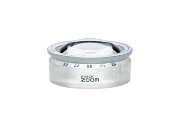 Eschenbach Aufsetzlupe menas ZOOM, 2,2x-3,4x