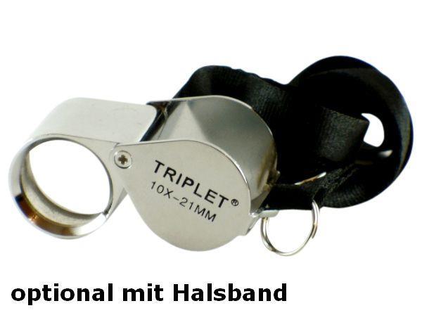 Triplet®-Einschlaglupe 10x, 21mm