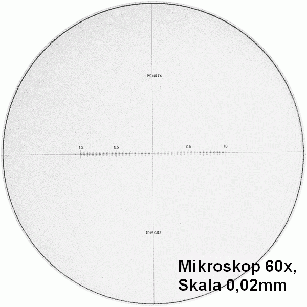 PEAK 2054-EIM Messmikroskop Alu-Standfuss, seitenrichtige Darstellung, 20x / 40x / 60x / 100 x