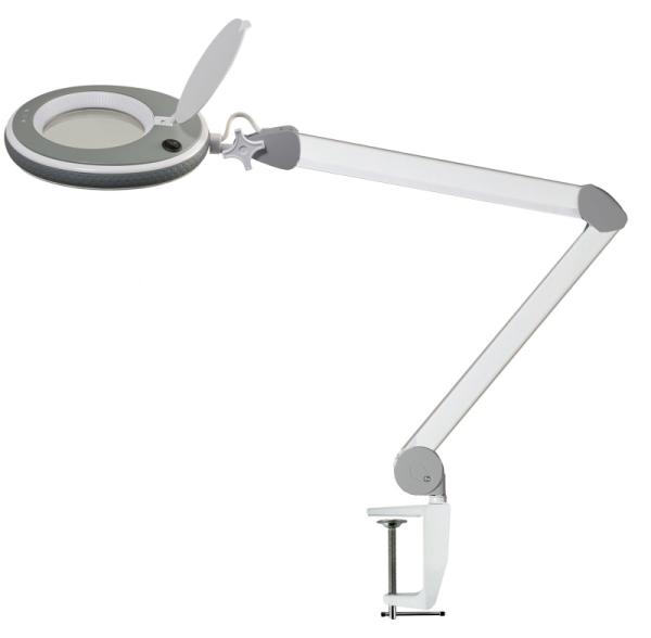 Lumeno LED-Lupenleuchte, Ø127mm, 5 Stufen dimmbar