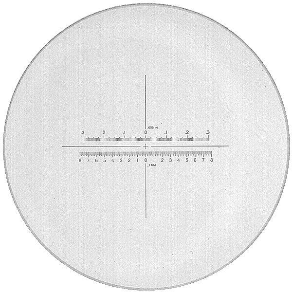 Messskalen in schwarzer Schrift für PEAK1983, 2004, 2028, 2049, KIMAG®-10