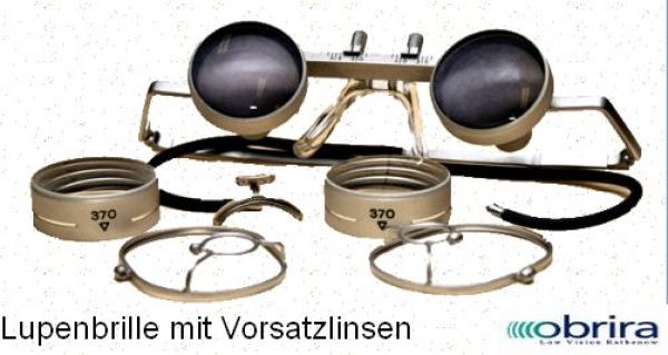 Obrira Lupenbrille 2,3x / 250mm - hochwertig