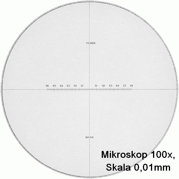 PEAK 2054-EIM Messmikroskop Alu-Standfuss, seitenrichtige Darstellung, 20x / 40x / 60x / 100 x