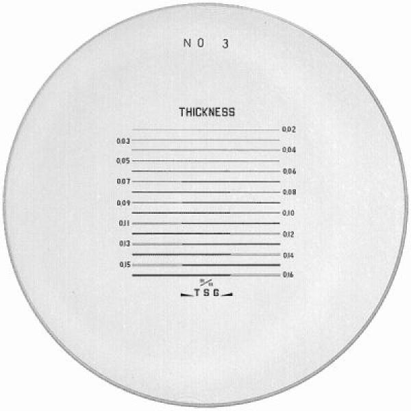 Messskalen in schwarzer Schrift für PEAK1983, 2004, 2028, 2049, KIMAG®-10