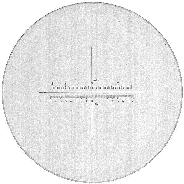 Messskala in schwarzer Schrift für PEAK 2044